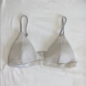 Hollister white ribbed bikini